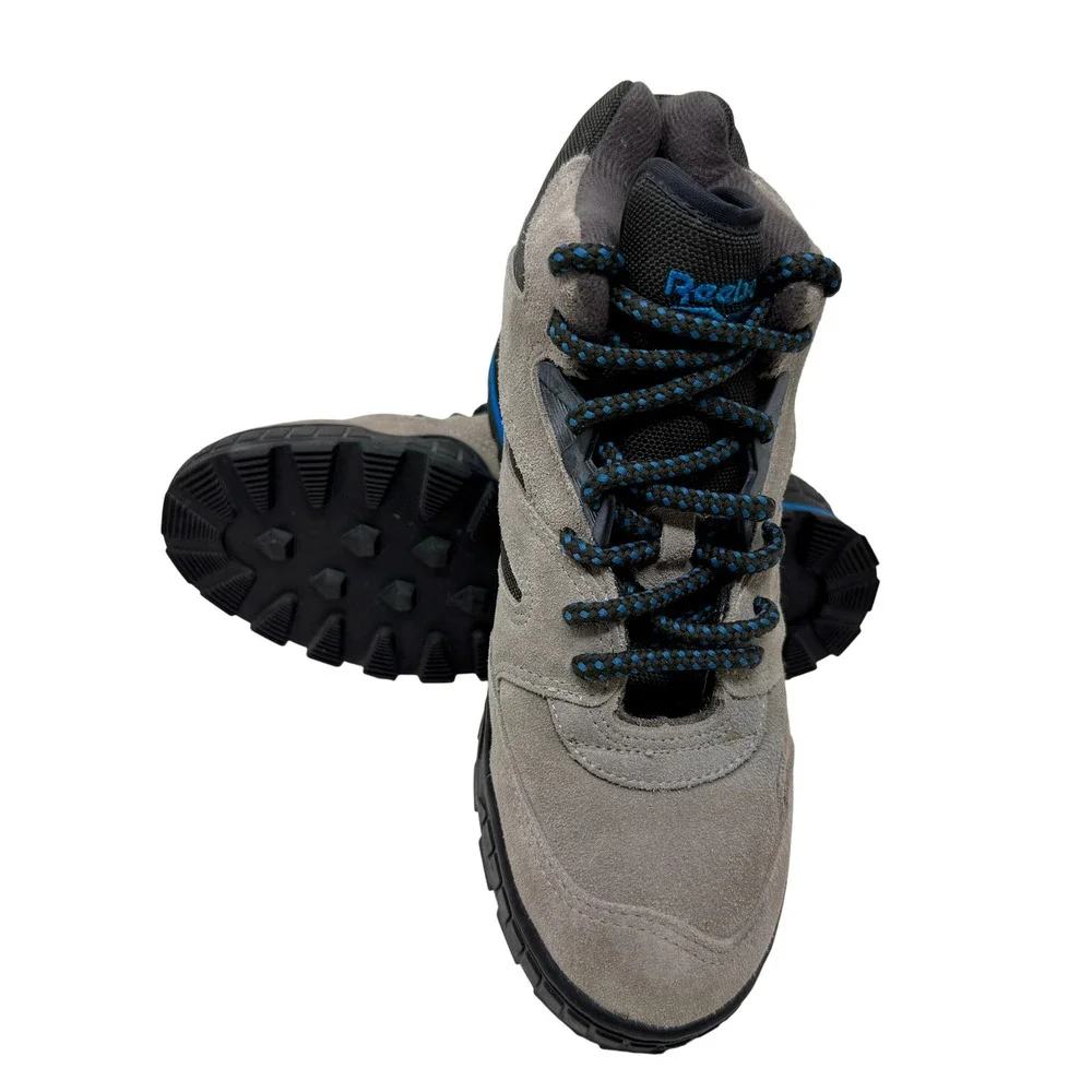 Vintage Reebok RA 308 WFC Men's 7 Grey Blue Suede Trail Hiking Boots Retro 90s